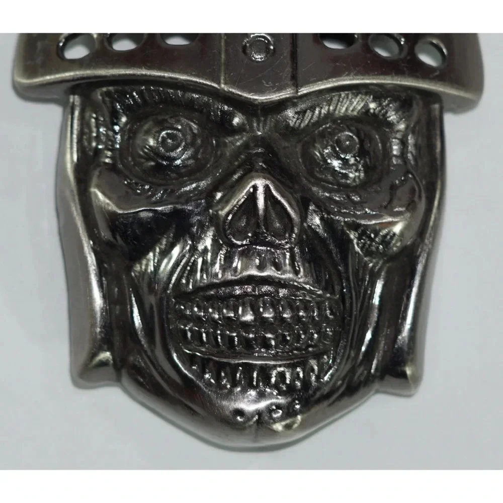 Skeleton Skull Warrior Belt Buckle